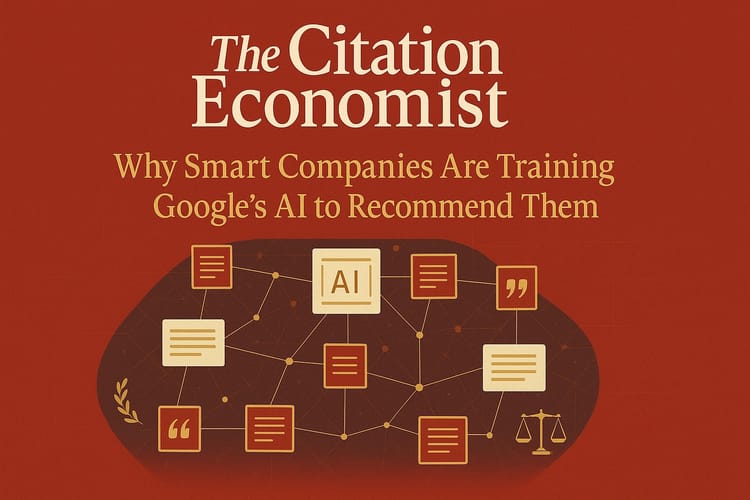 THE AI CITATION REVOLUTION: WHY SMART COMPANIES ARE TRAINING GOOGLE'S AI TO RECOMMEND THEM